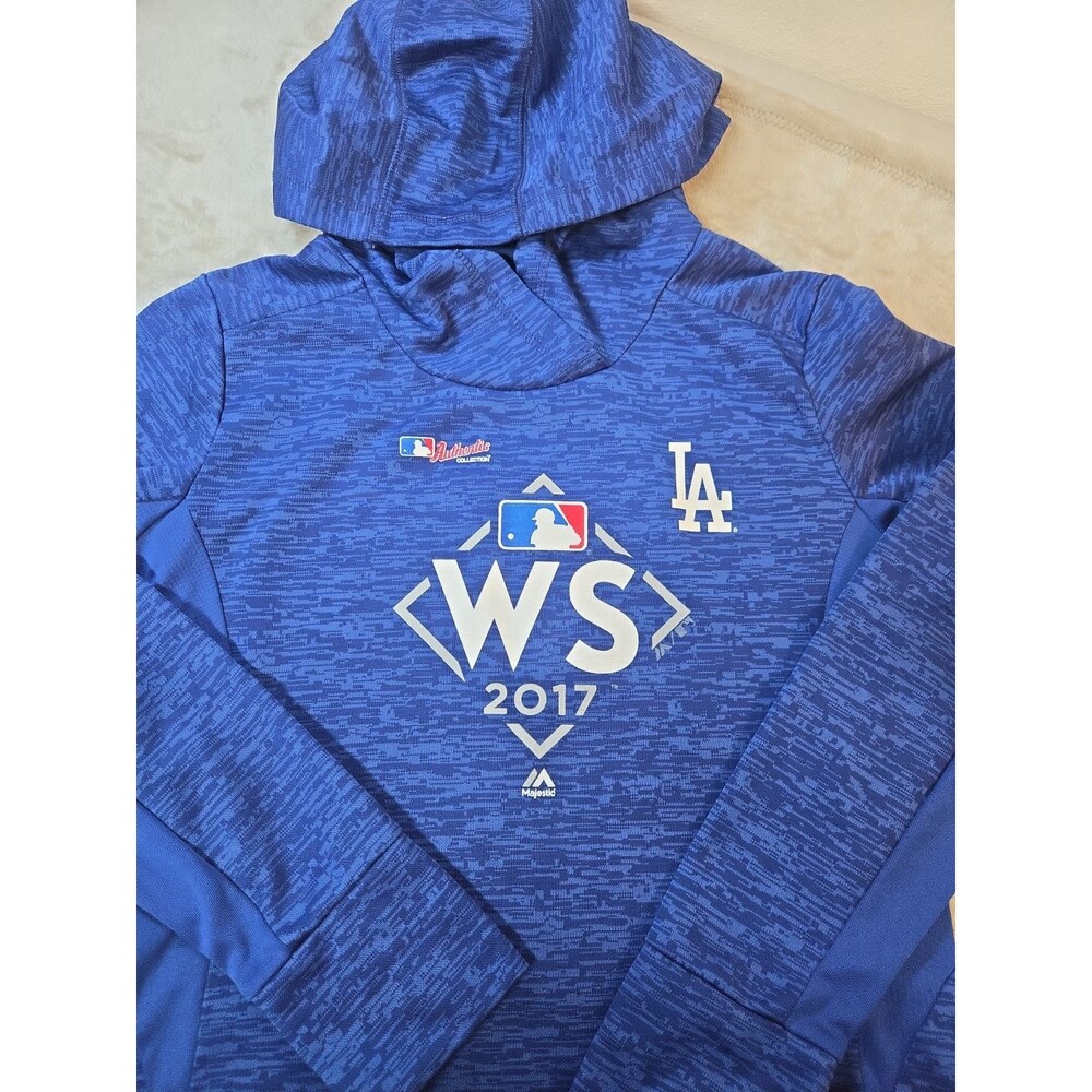 Los Angeles Dodgers Majestic Hoodie 2018 World Series Baseball Size Large MLB